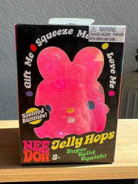 Nee Doh Jelly Hops Pink Scented Bunny Squishy